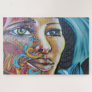 Puzzle dame d'art de valparaiso