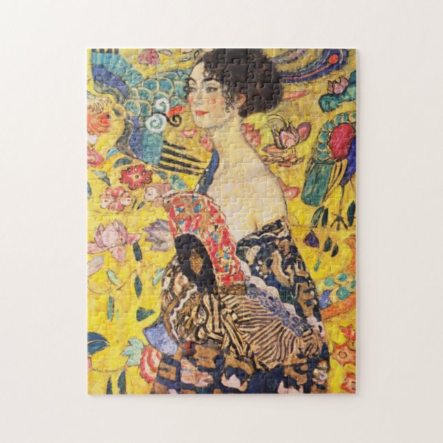 Puzzle Dame Gustav Klimt Avec Ventilateur (Vertical)