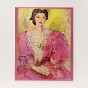 Puzzle dame rose