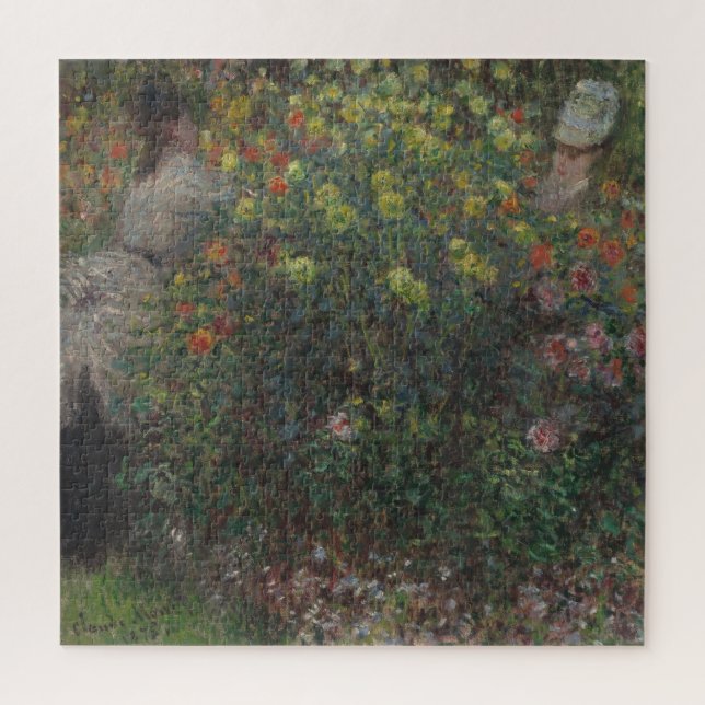 Puzzle Dames en Fleurs Monet 1875 (Vertical)