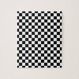 Puzzle Damier noir et blanc