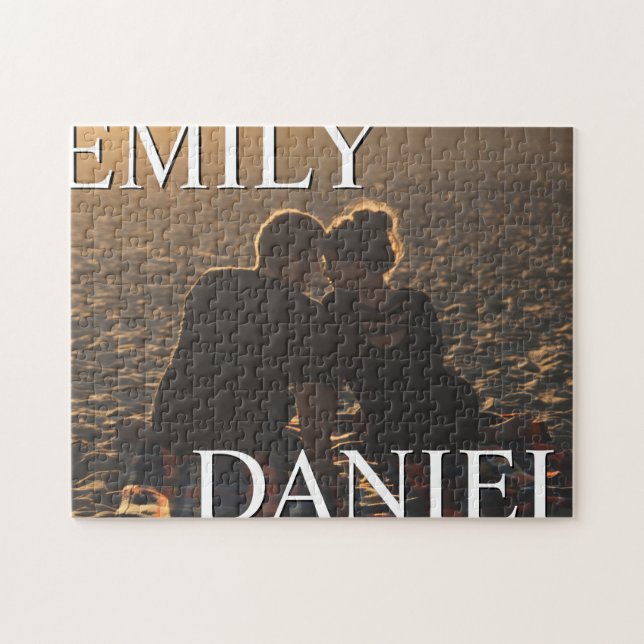 Puzzle d'amour des couples (Horizontal)