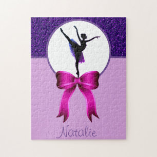 Puzzle Dance Girls Parties scintillant et Bow Purple Puzz