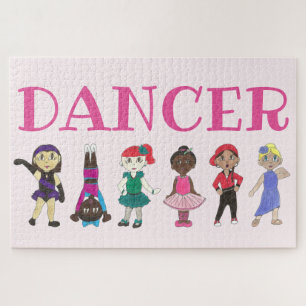 Puzzle DANCER Rose Ballet Ballerina Tap Dance Enseignant