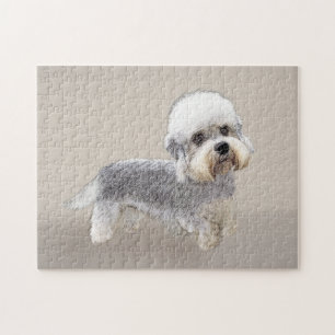 Puzzle Dandie Dinmont Terrier Peinture Chien Art original