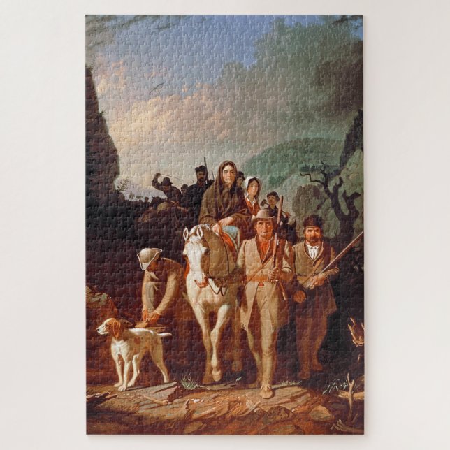 Puzzle Daniel Boone escortant des colons  (Vertical)