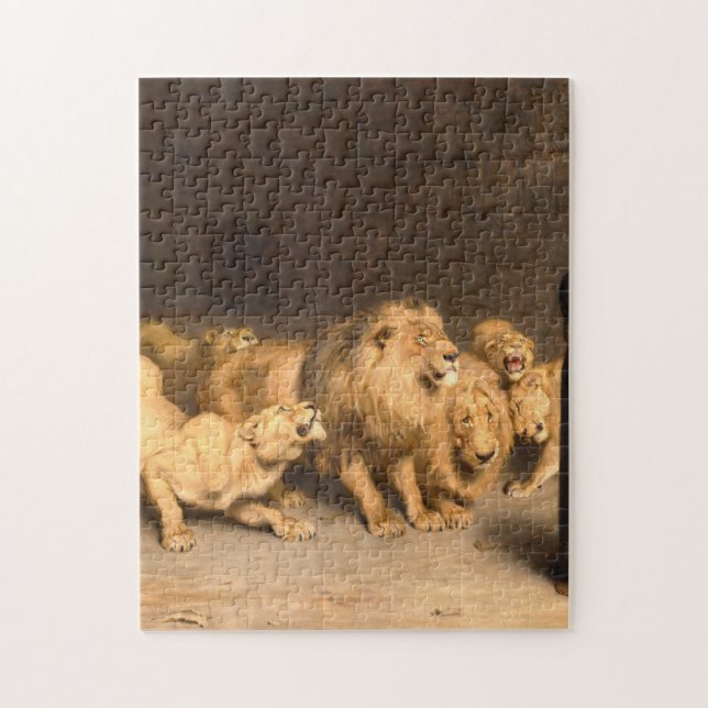 Puzzle Daniel In The Lions Den 1872 Par Briton Riviere (Vertical)