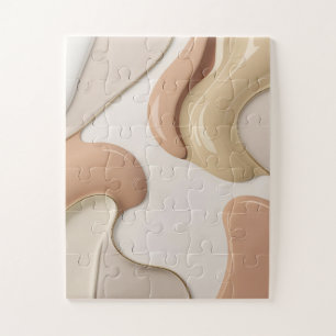Puzzle dans graphique abstrait élégant
