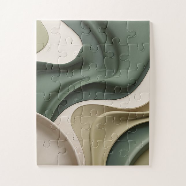 Puzzle dans graphique abstrait élégant (Vertical)