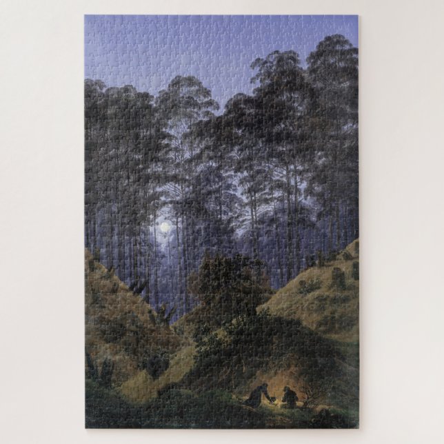 Puzzle Dans la forêt au clair de lune - Friedrich (Vertical)