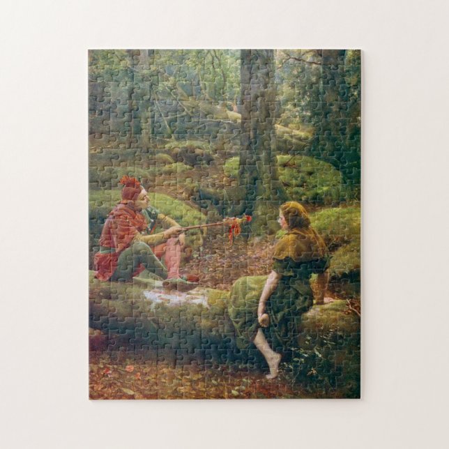 Puzzle Dans la forêt d'Arden, vers 1892 par John Collier (Vertical)