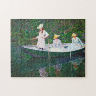 Puzzle Dans le bateau norvégien chez Giverny Claude Mone