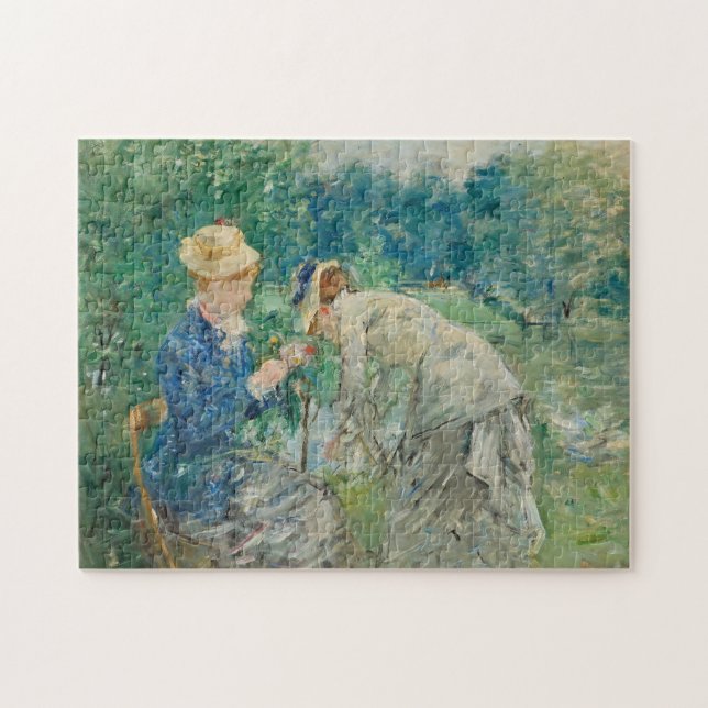 Puzzle Dans le bois de Boulogne | Berthe Morisot (Horizontal)
