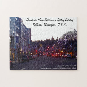 Puzzle Dans le centre-ville de Main Street, une soirée de