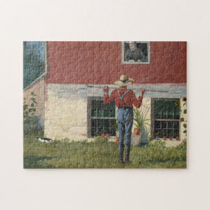 Puzzle Dans le jardin (Courtoisie rustique)   Winslow Hom