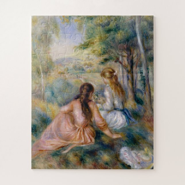 Puzzle Dans le pré, Pierre-Auguste Renoir (Vertical)