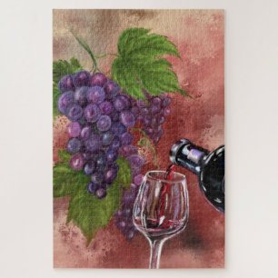 Puzzle Dans Le Vin Il Y A Vérité - Dessin Collection D'Ar