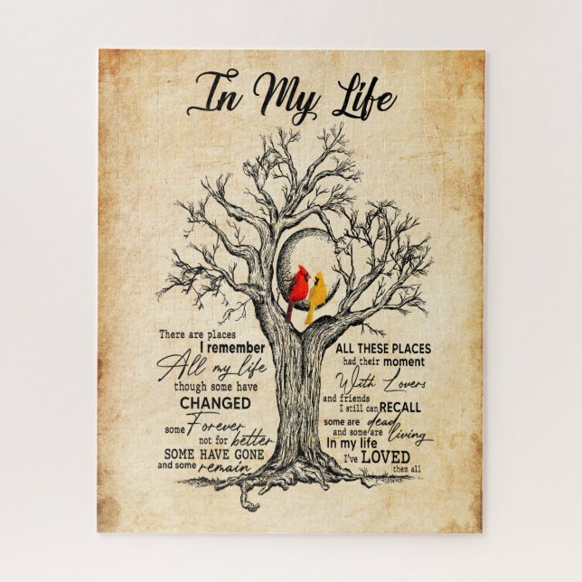 Puzzle Dans ma vie |Je Me Souviens De Toute Ma Vie Tous C (Vertical)