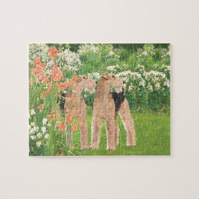 Puzzle Dans un jardin de fleurs (Horizontal)