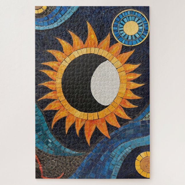 Puzzle Danse cosmique Mosaïque Soleil Lune (Vertical)