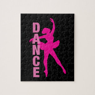 Puzzle Danse de ballerine rose chaud pour filles