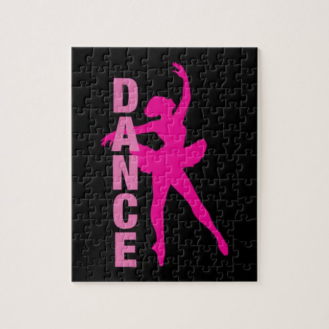 Puzzle Danse de ballerine rose chaud pour filles (Vertical)