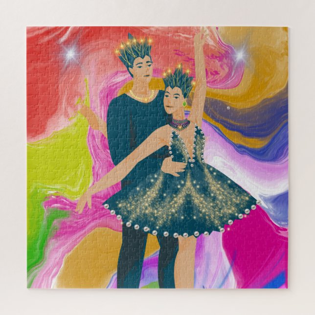 Puzzle Danse majestueuse des couleurs (Vertical)