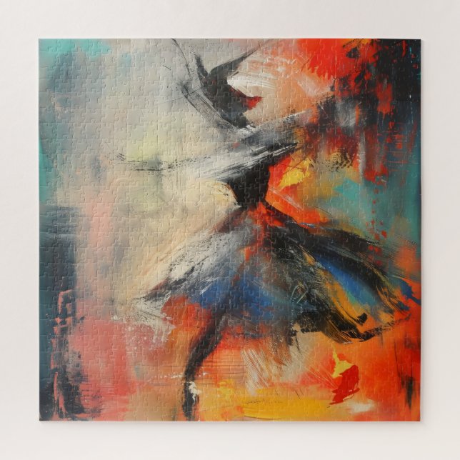 Puzzle Danseur Art Abstrait Coloré (Vertical)