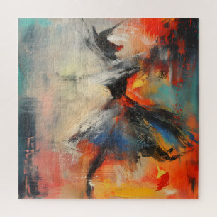 Puzzle Danseur coloré art Abstrait