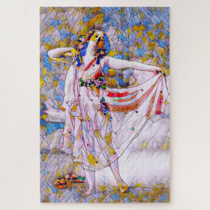 Puzzle Danseur en verre tendu en robe de souffle