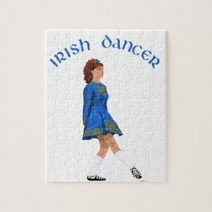 Puzzle Danseur irlandais en chaussures souples en bleu
