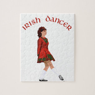 Puzzle Danseur irlandais en chaussures souples en rouge