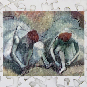Puzzle Danseurs lacant leurs chaussures par Edgar Degas