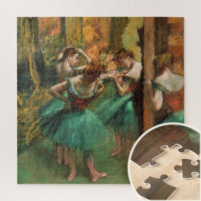 Puzzle Danseurs, Rose et Vert par degrés, Art (Créateur téléchargé)