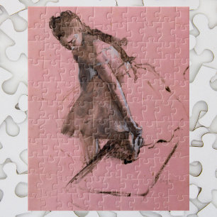 Puzzle Danseuse glissant sur sa chaussure par Edgar Degas