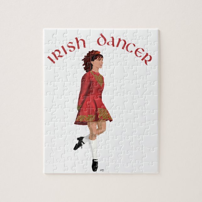 Puzzle Danseuse Irlandaise en Rouge (Vertical)