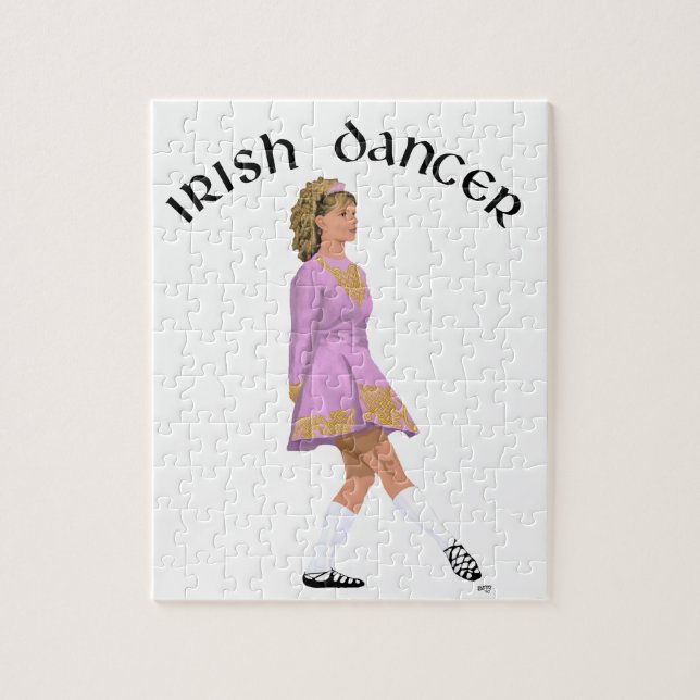 Puzzle Danseuse Irlandaise Soft Shoe en Rose (Vertical)