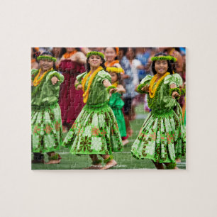 Puzzle Danseuses de hula de plage hawaïenne