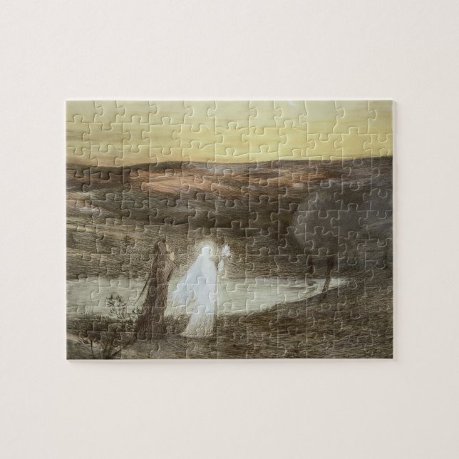 Puzzle Dante et Béatrice, de "L'Estampe Moderne", publ (Horizontal)