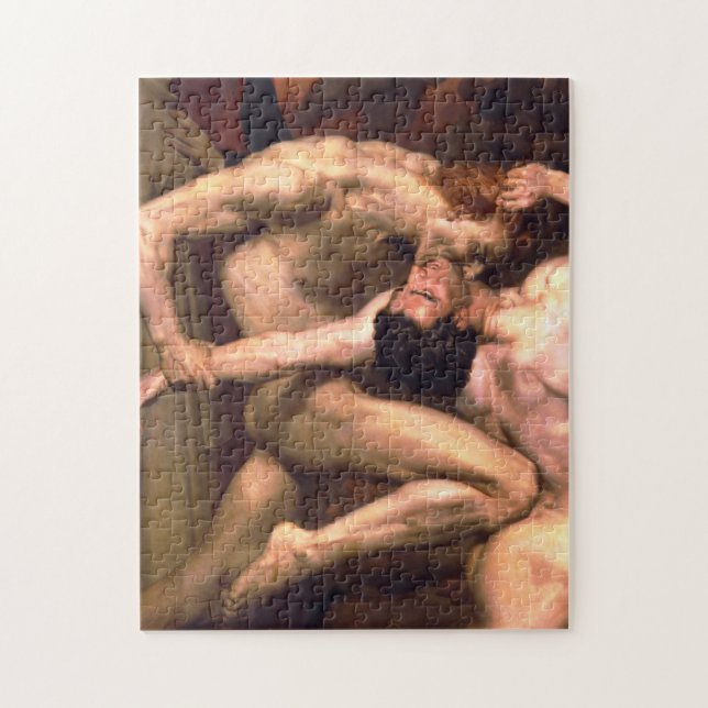 Puzzle Dante Et Virgile En Enfer William Adolphe Bouguere (Vertical)