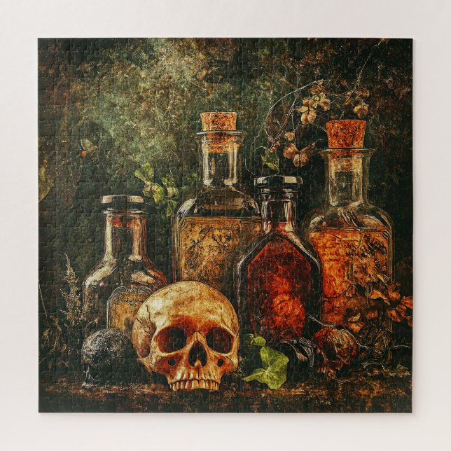 Puzzle d'apothecaire Vintage d'Halloween (Vertical)