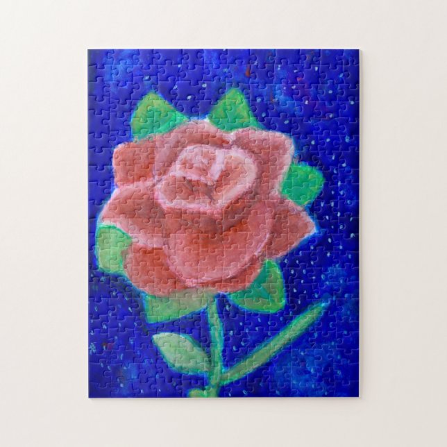 Puzzle d'aquarelle Rose Galaxy (Vertical)