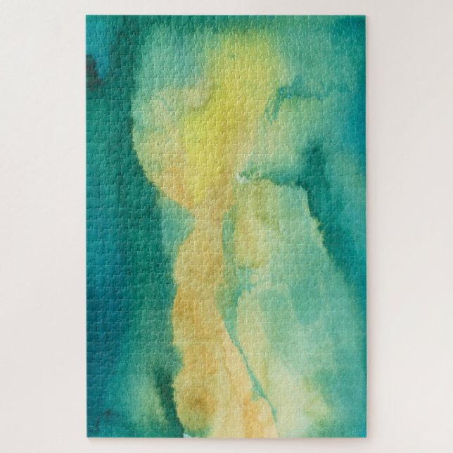 Puzzle d'aquarelle très dur. (Vertical)