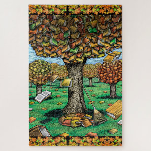 Puzzle d'arbre de livre difficile