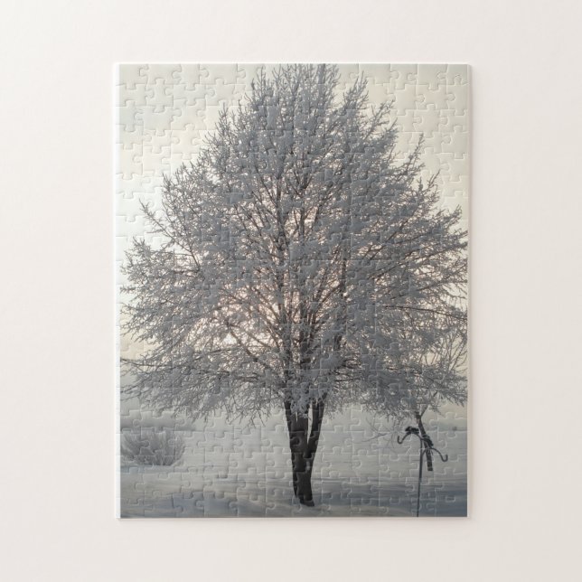 Puzzle d'arbre d'hiver (Vertical)