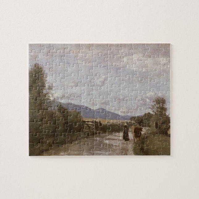Puzzle Dardagny, matin, c.1853 (huile sur la toile) (Horizontal)