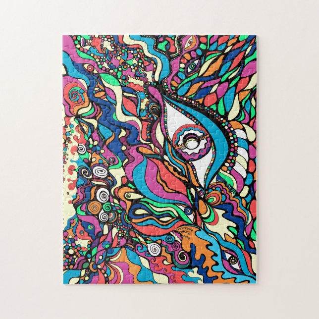 Puzzle d'art abstrait de Grand-Oeil (Vertical)