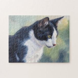 Puzzle d'art de chat smoking
