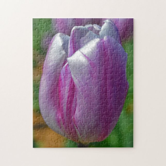 Puzzle d'art de la Tulipe violette (Vertical)