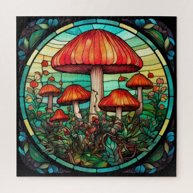 Puzzle d'art des champignons (Vertical)